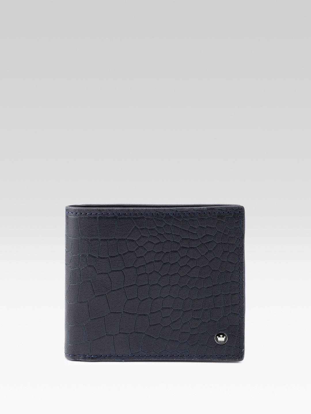 Louis Philippe Men Animal Textured Leather Two Fold Wallet-picture-28