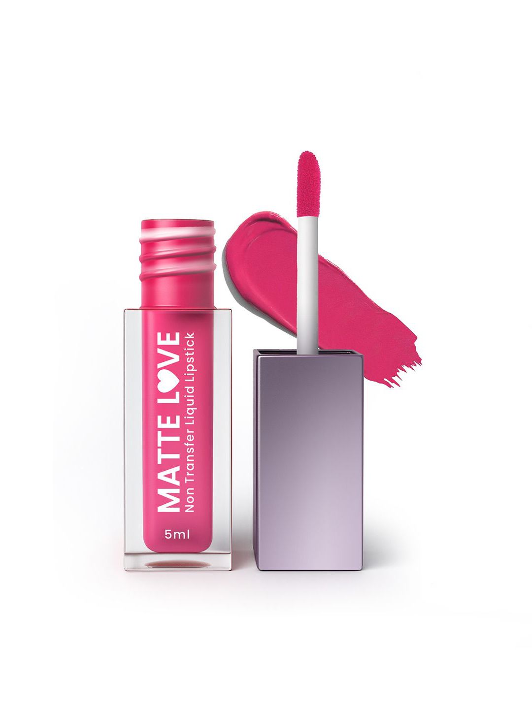 Hilary Rhoda Matte Love Non-Transfer Water-Proof Liquid Lipstick - 5ml - My Magenta 14-picture-21