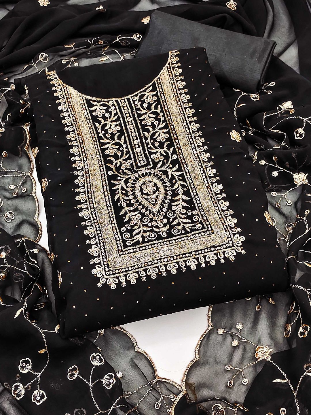 KALINI Embroidered Unstitched Dress Material-picture-33