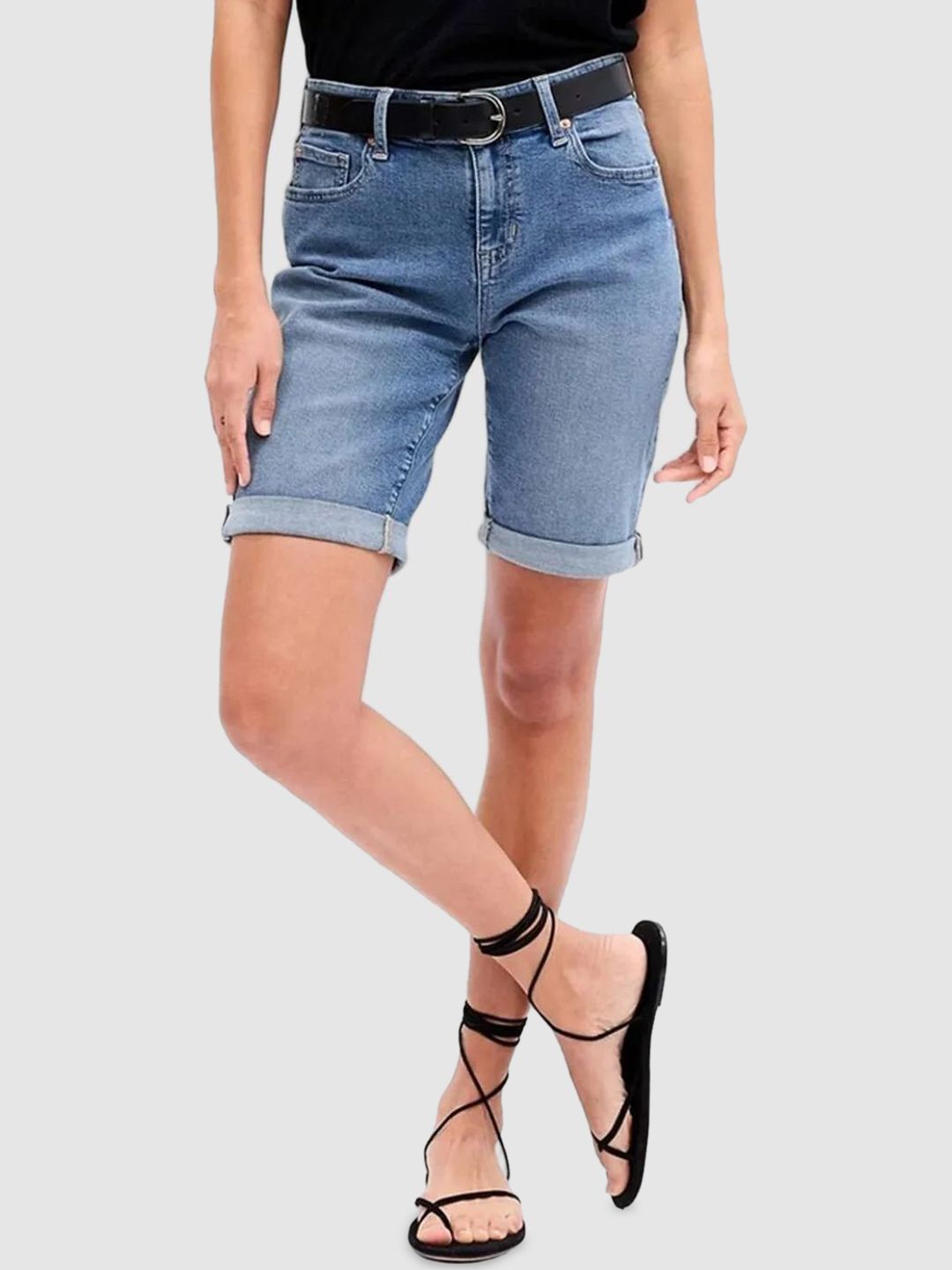GAP Women High-Rise Denim Shorts-picture-27
