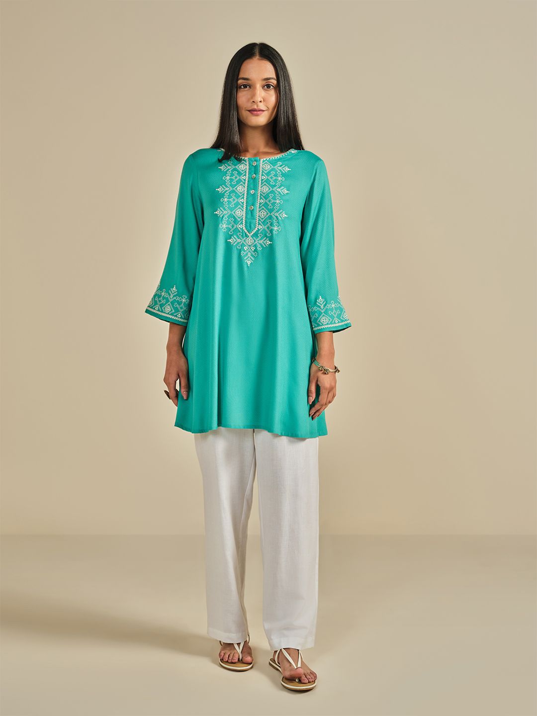 Global Desi Embroidered Tunic-picture-56