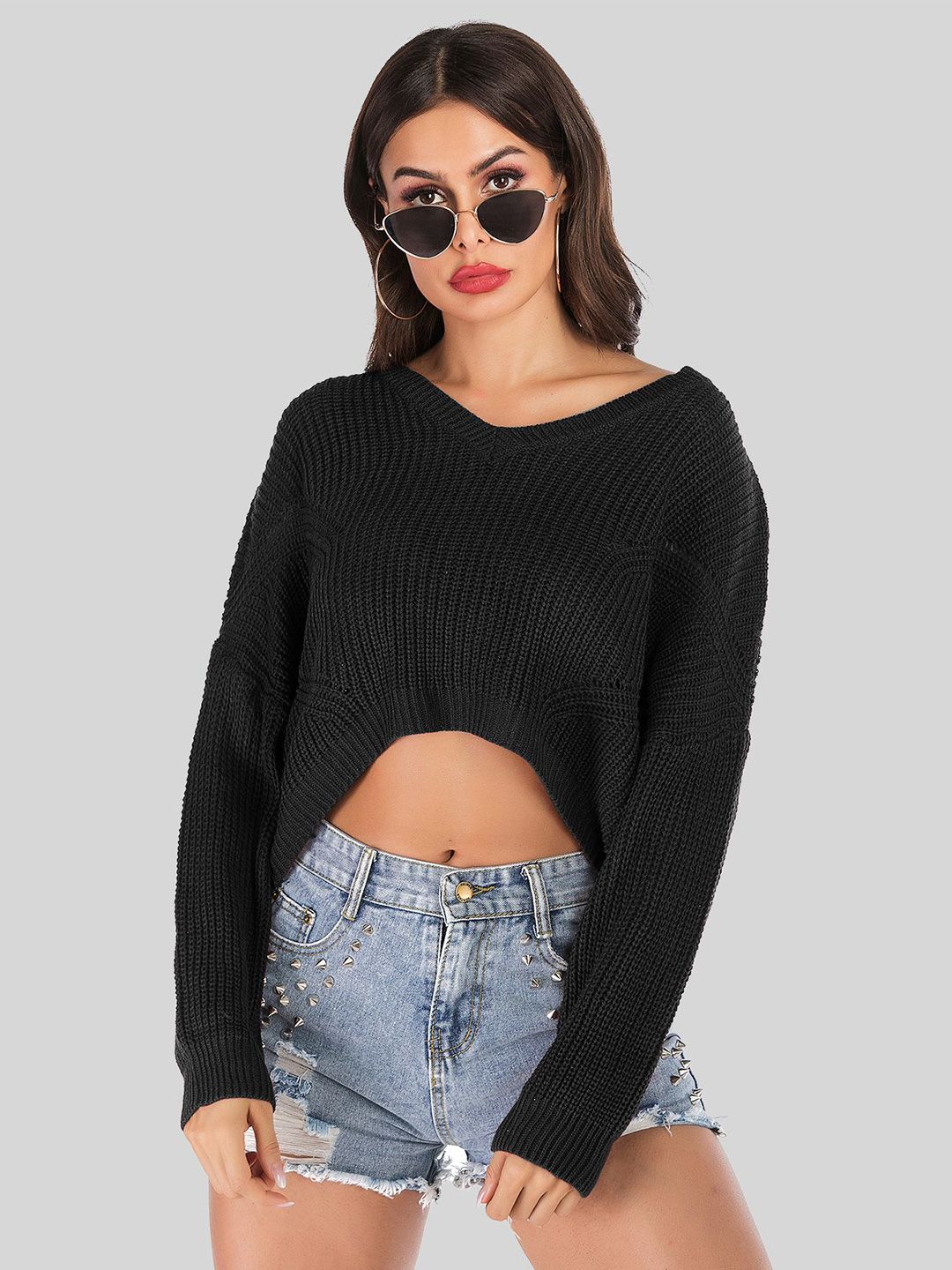 LULU & SKY Women V-Neck Sweater-picture-16