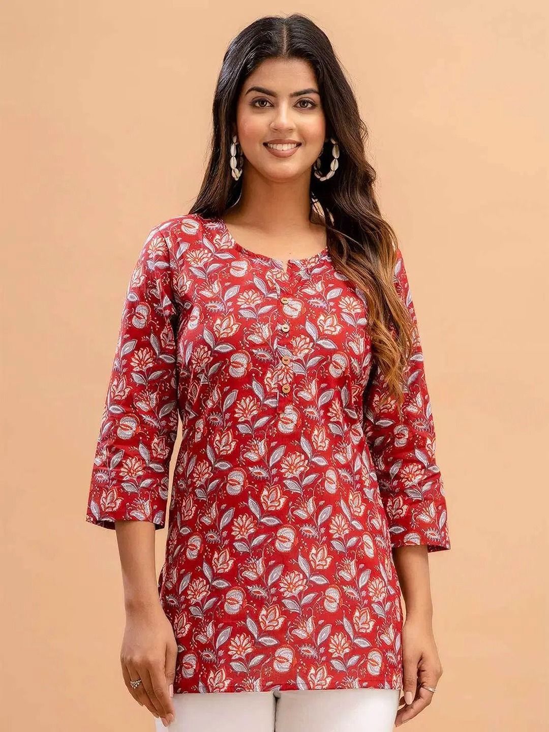 Rangun Floral Printed Kurti-image-41