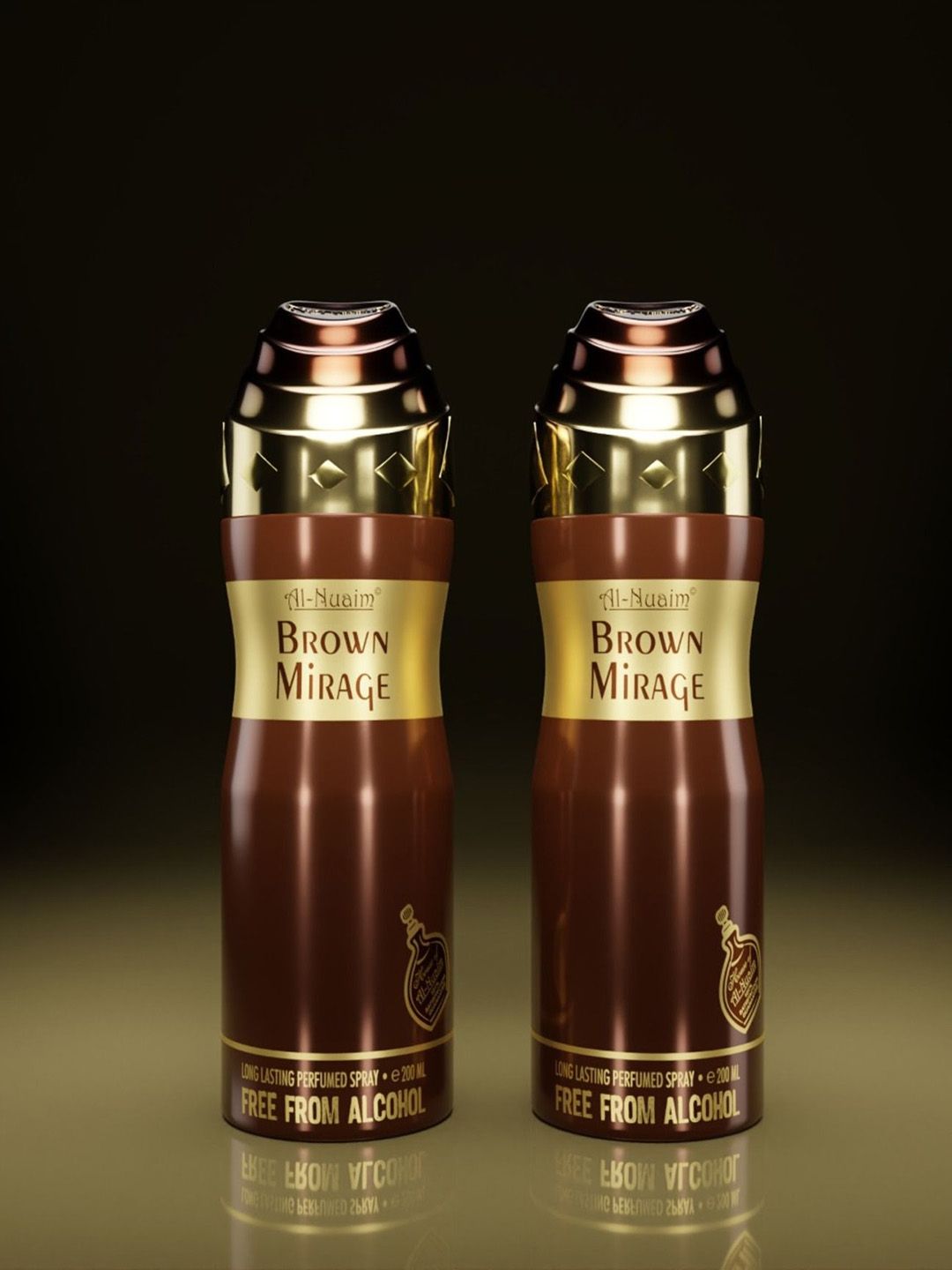 Al-Nuaim Men Set Of 2 Brown Mirage Non Alcoholic Deodorant -200 ml Each-picture-28