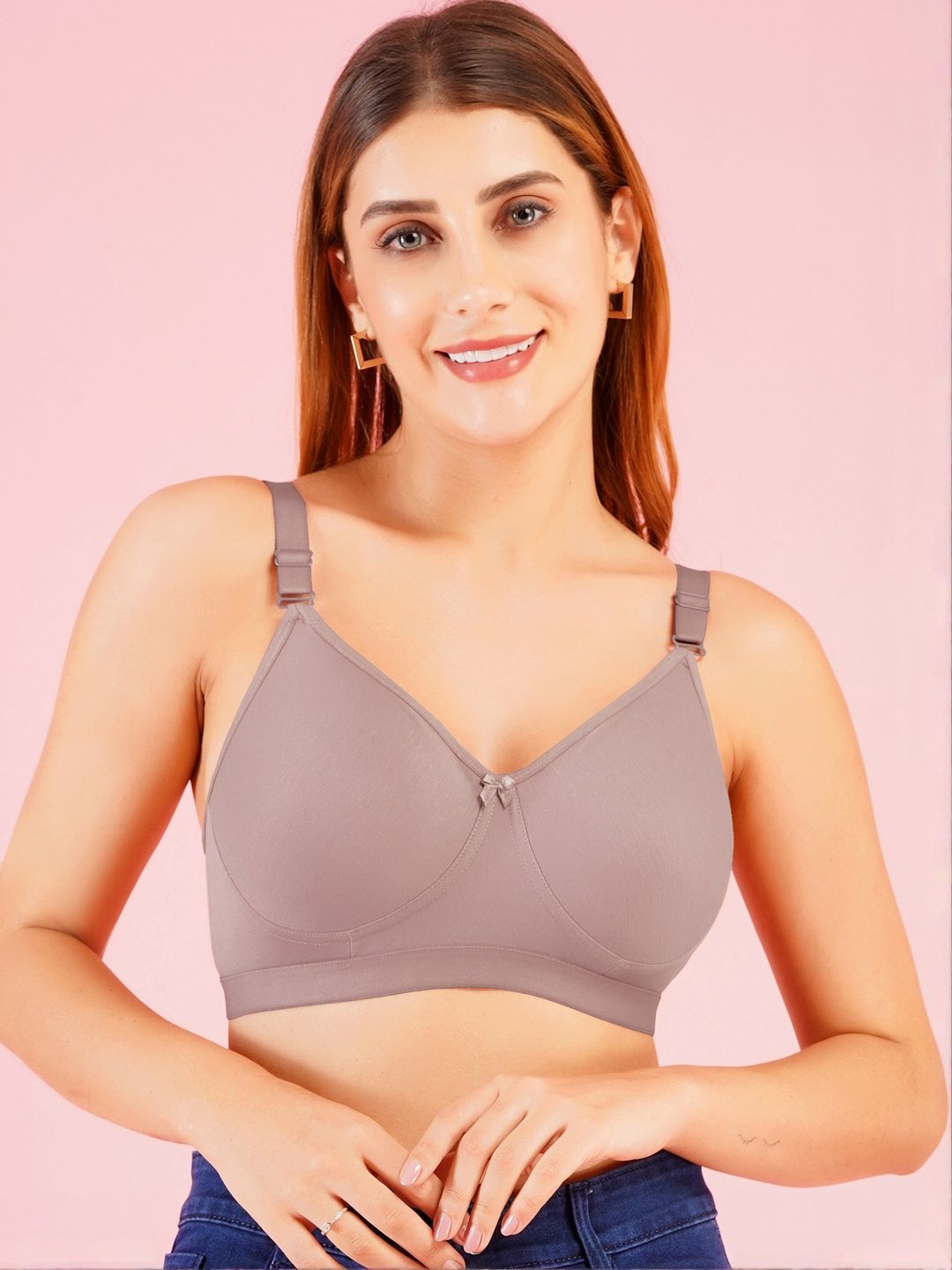 DressBerry Seamless Non Padded Minimizer Bra-picture-18