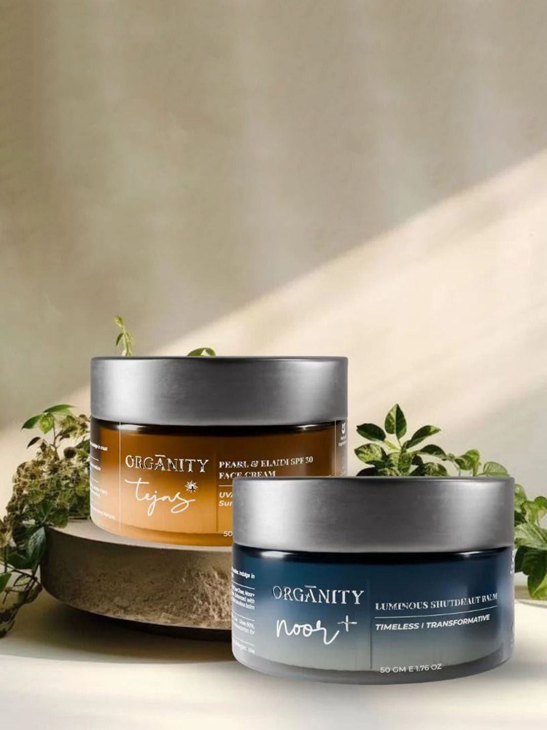 Organity Set Of 2 Tejas Face Cream With Noor Luminous Balm Combo-image-25