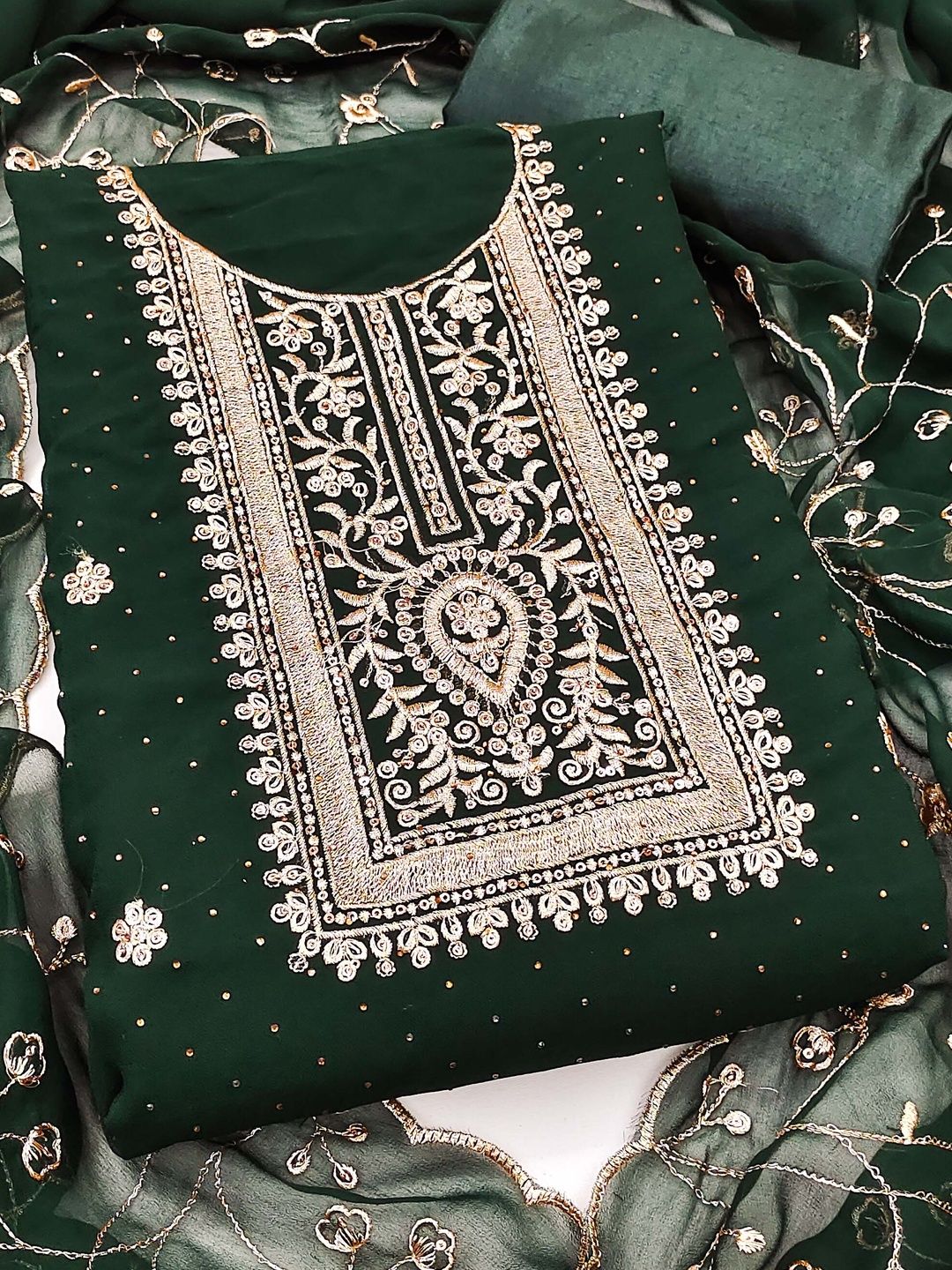 KALINI Embroidered Unstitched Dress Material-picture-32