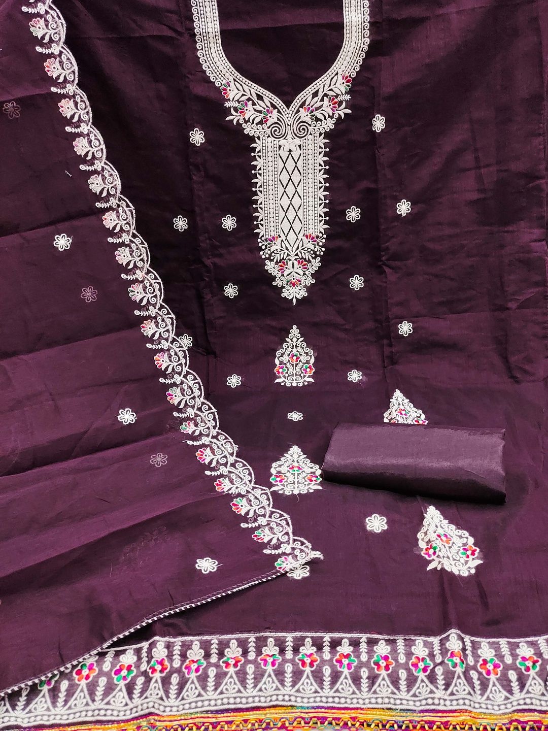 KALINI Embroidered Unstitched Dress Material-picture-12