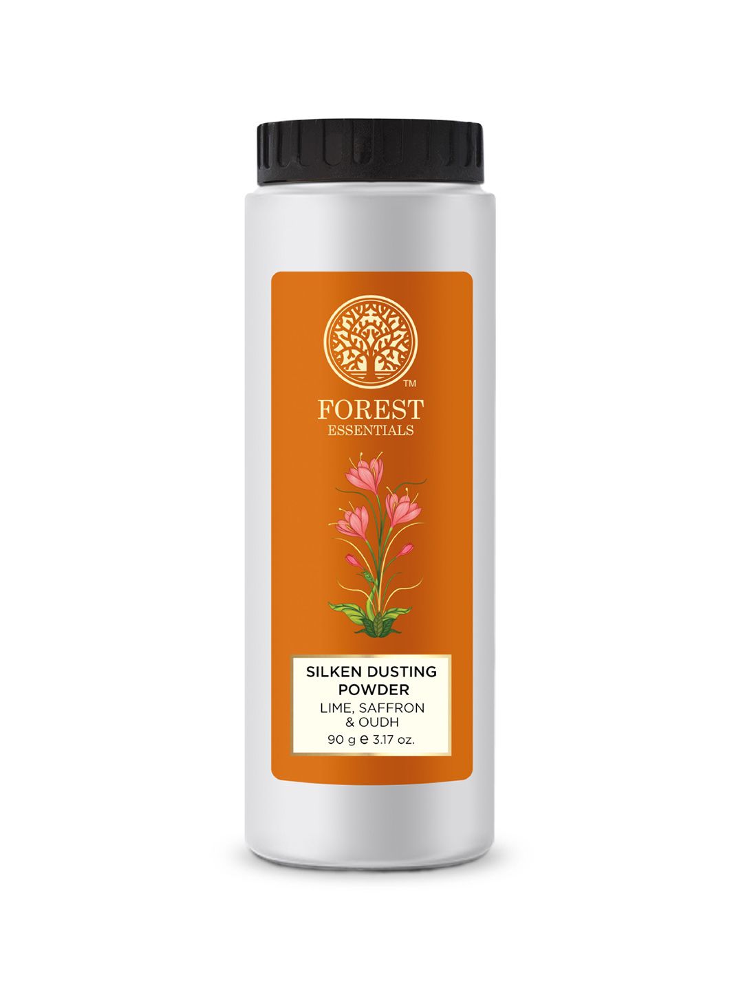 Forest Essentials Natural Talc-Free Silken Dusting Powder with Lime-Saffron & Oudh - 90 g-picture-10