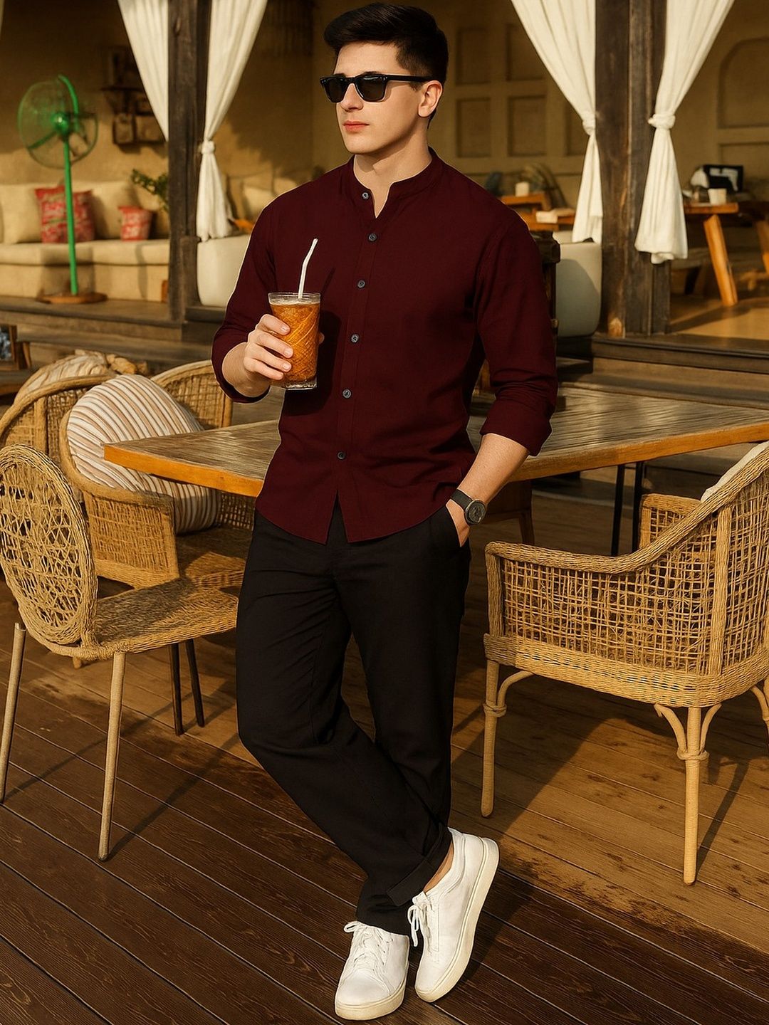 BUSCOTT Men Cotton Classic Formal Shirts-picture-13