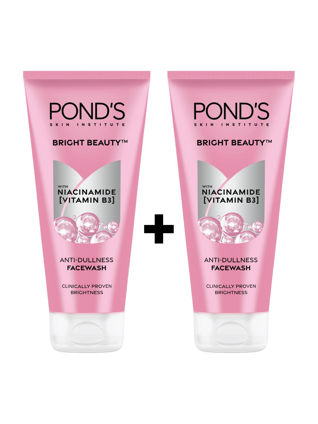 Ponds Pack of 2 Bright Beauty Anti-Dullness Facewash With Niacinamide - 200g Each