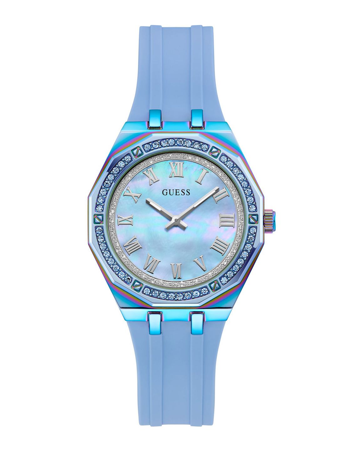 GUESS Women Mother of Pearl Dial & Straps Analogue Watch GW0872L2-picture-12
