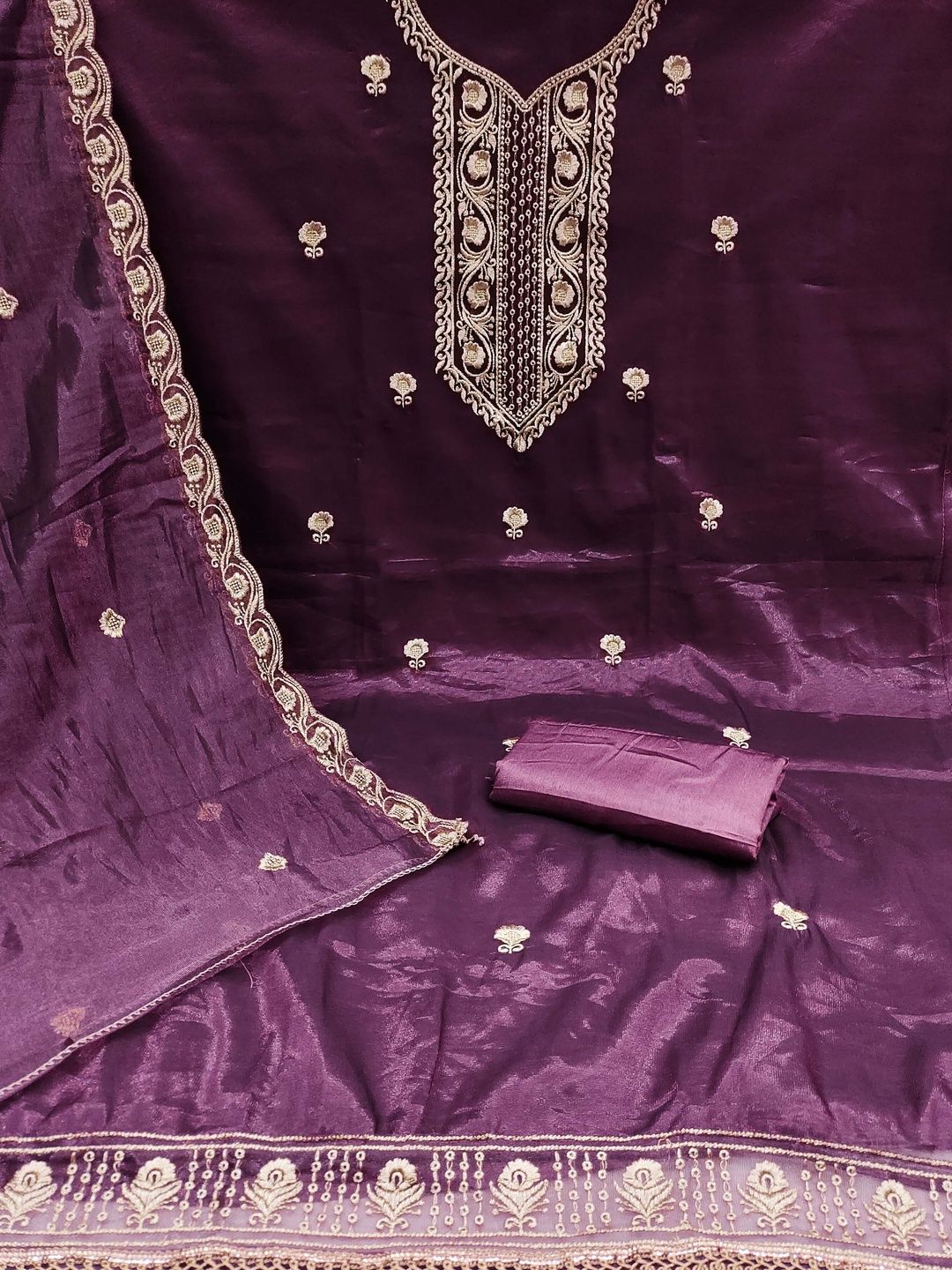 KALINI Embroidered Unstitched Dress Material-picture-36