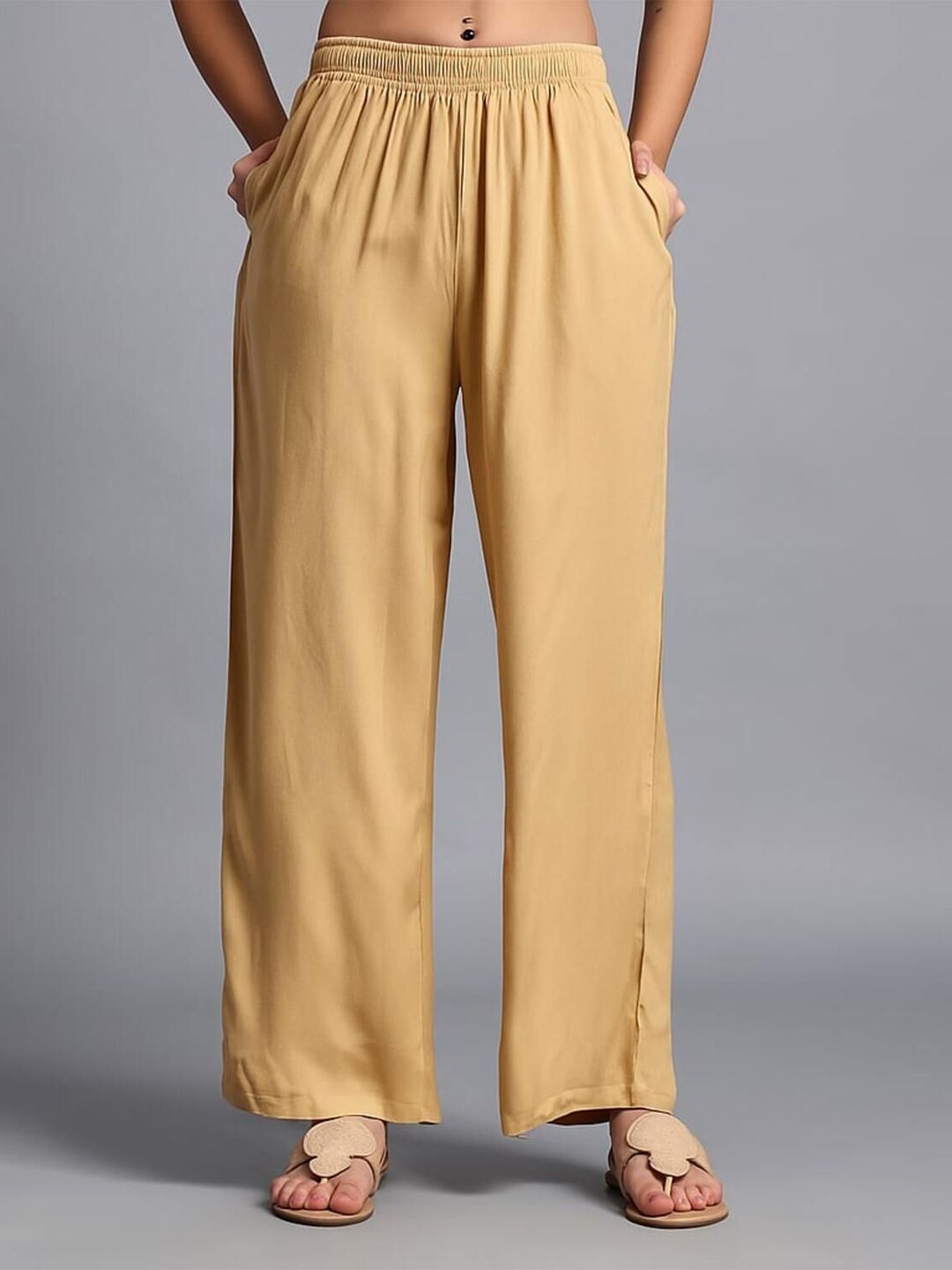 Vivika Women Straight Fit Ethnic Palazzos-picture-31