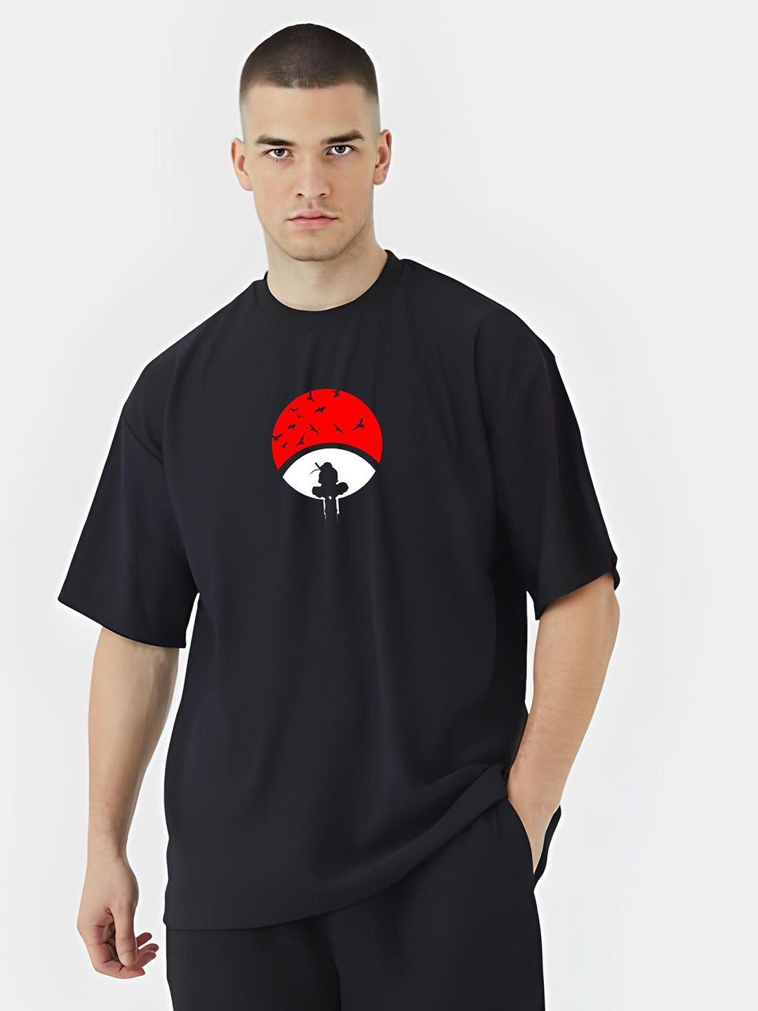 Stitchmeashirt Men Printed Drop-Shoulder Sleeves Activchill T-shirt-picture-34