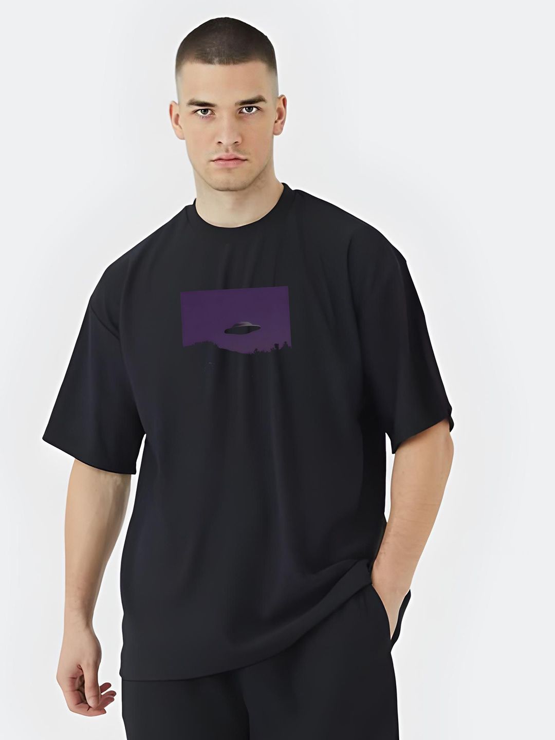 Stitchmeashirt Men Printed Drop-Shoulder Sleeves Activchill T-shirt-picture-30