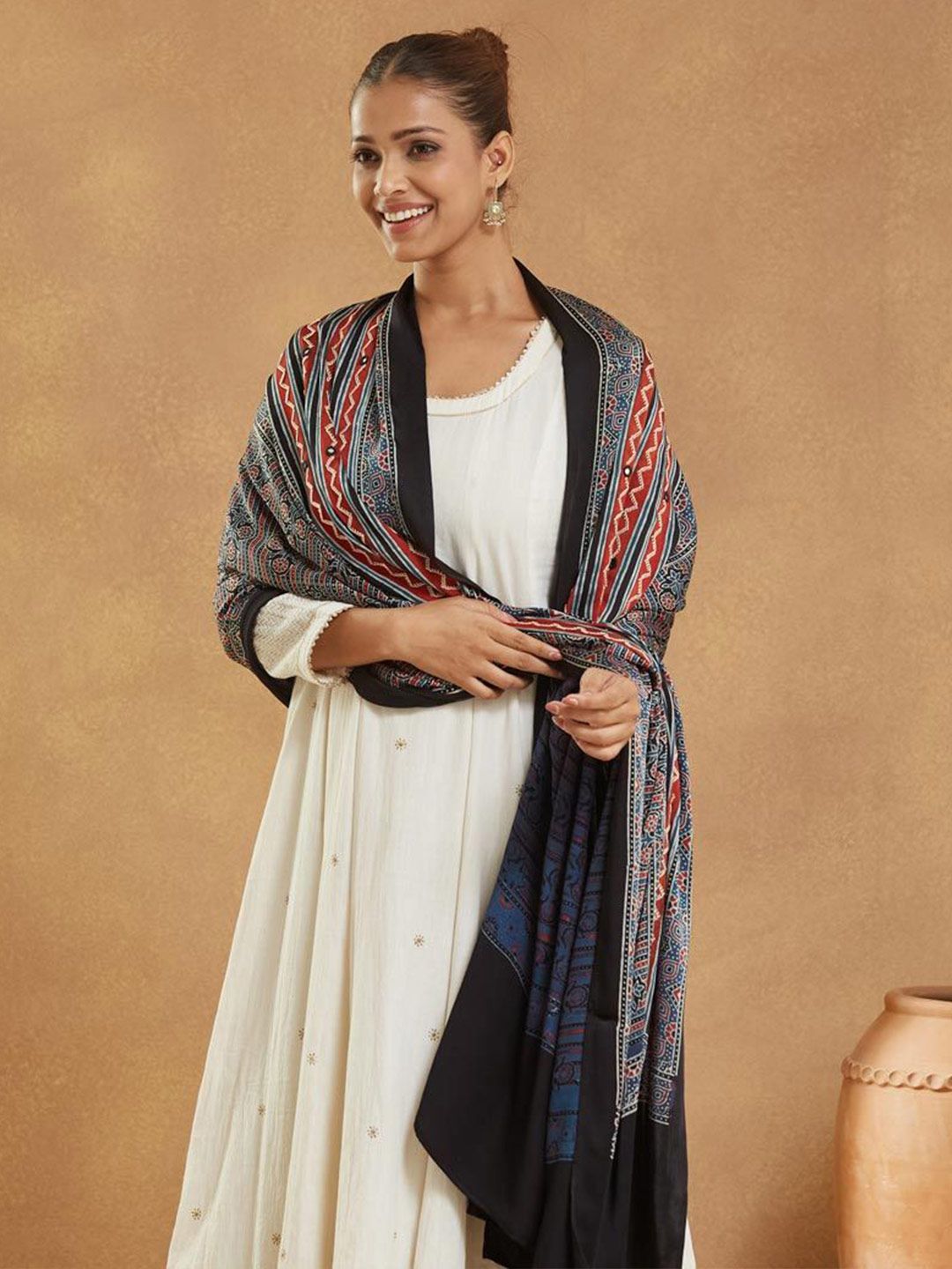 Fabindia Floral Printed Dupatta-picture-11