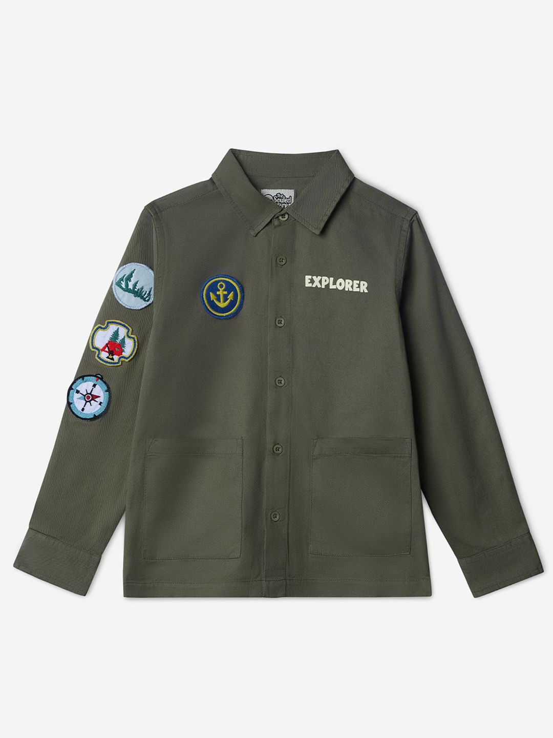 The Souled Store Boys Printed Spread Collar Pure Cotton Casual Shirt-picture-30