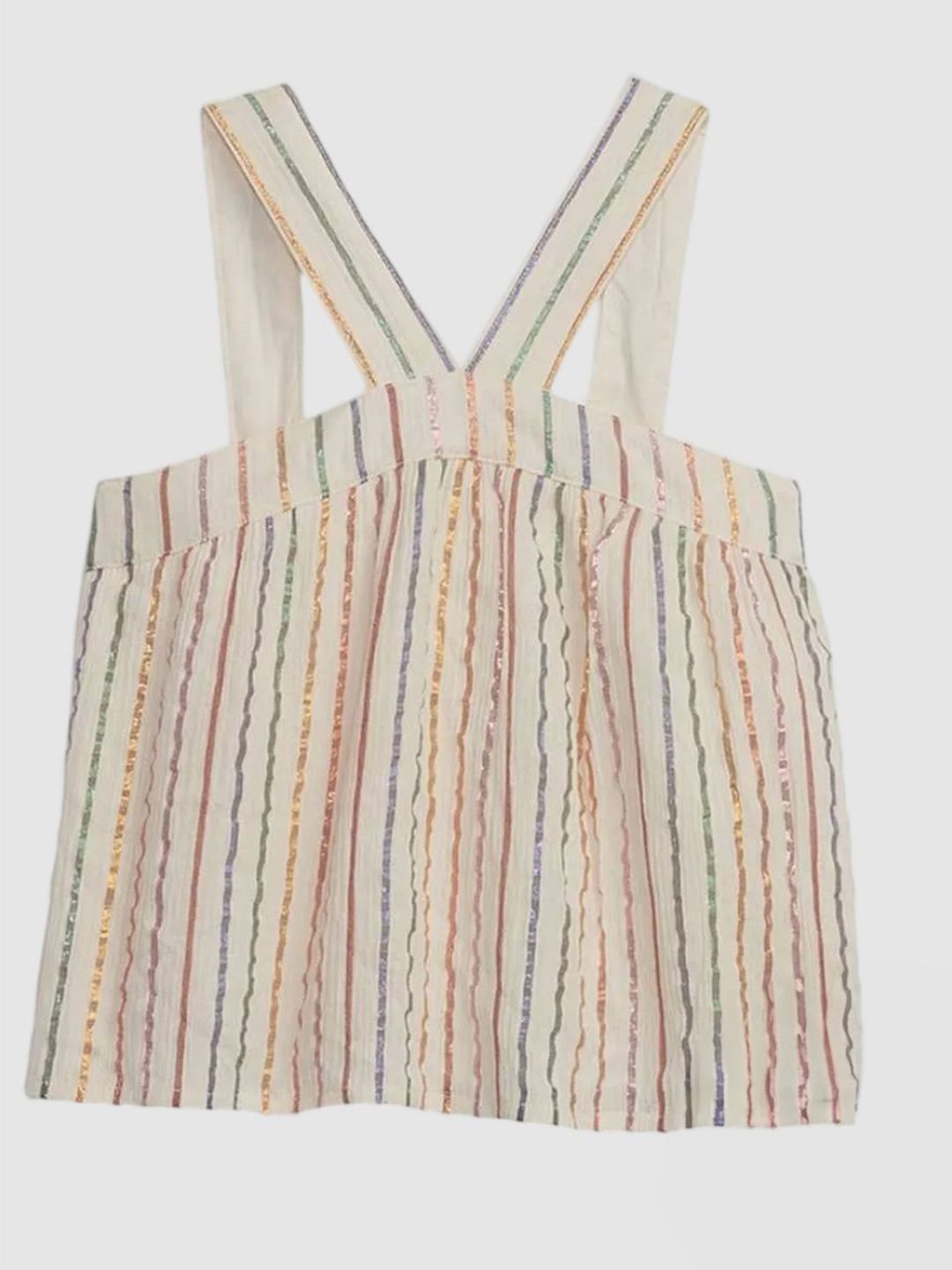 GAP Girls Vertical Striped Strap Detail Top-picture-30