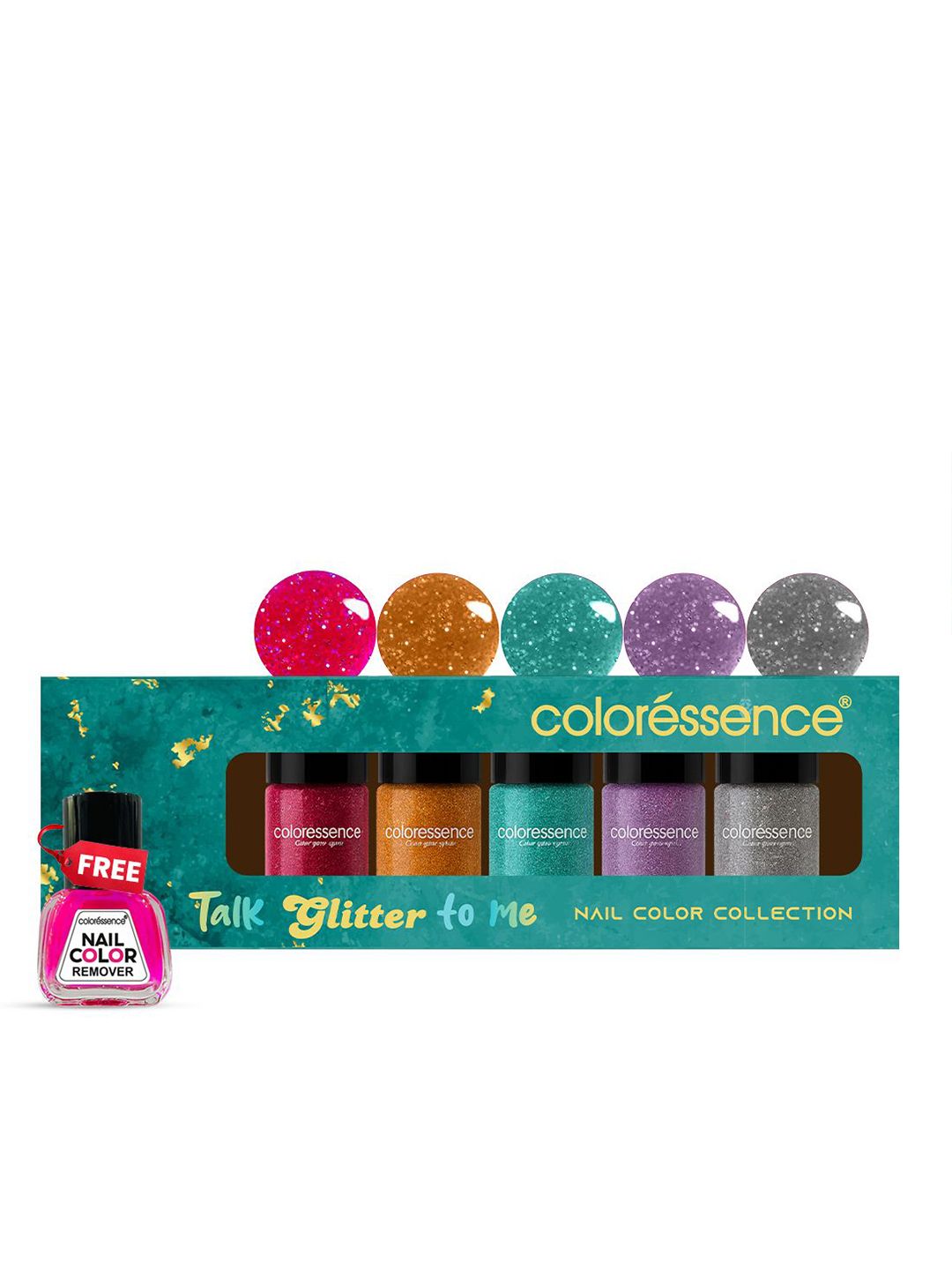 Coloressence Set Of 6 Talk Glitter To Me Quick Nail Color Collection - 6ml Each-image-13