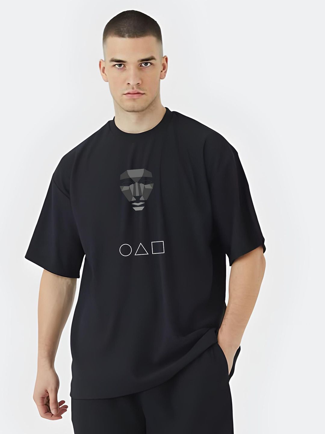 Stitchmeashirt Men Printed Drop-Shoulder Sleeves Activchill T-shirt-picture-39