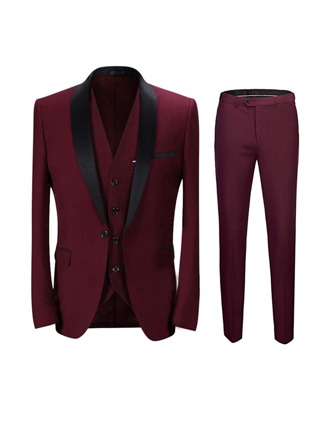 DHINGRA Mens 3pcs Polyviscose Shawl Collar Tuxedo Suit-picture-20