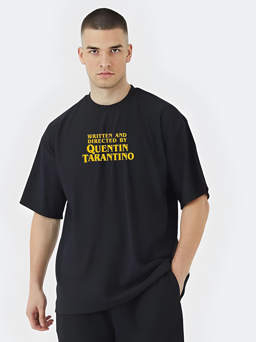 Stitchmeashirt Men Printed Drop-Shoulder Sleeves Activchill T-shirt-picture-39