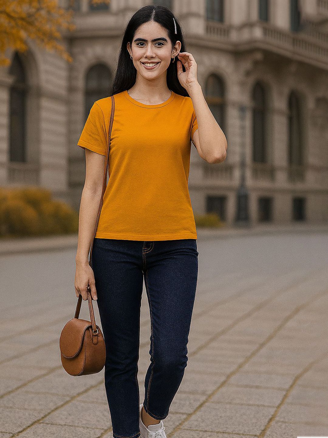 FBAR Slit Sleeve Cotton Top-picture-33