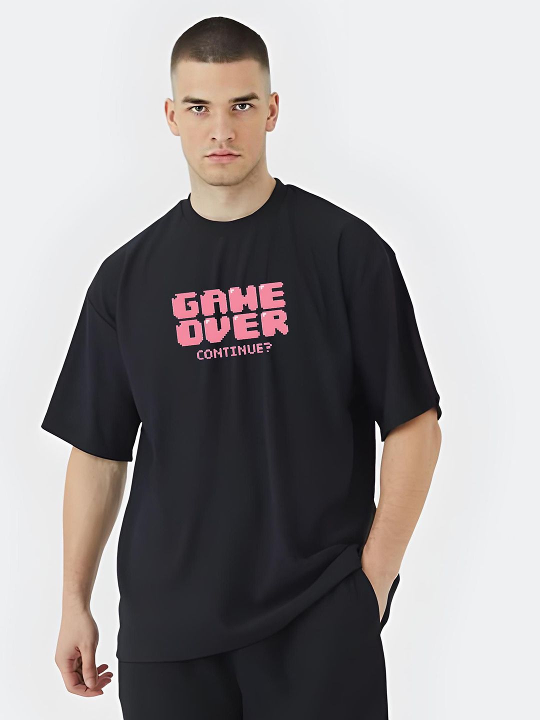 Stitchmeashirt Men Printed Drop-Shoulder Sleeves Activchill T-shirt-picture-11