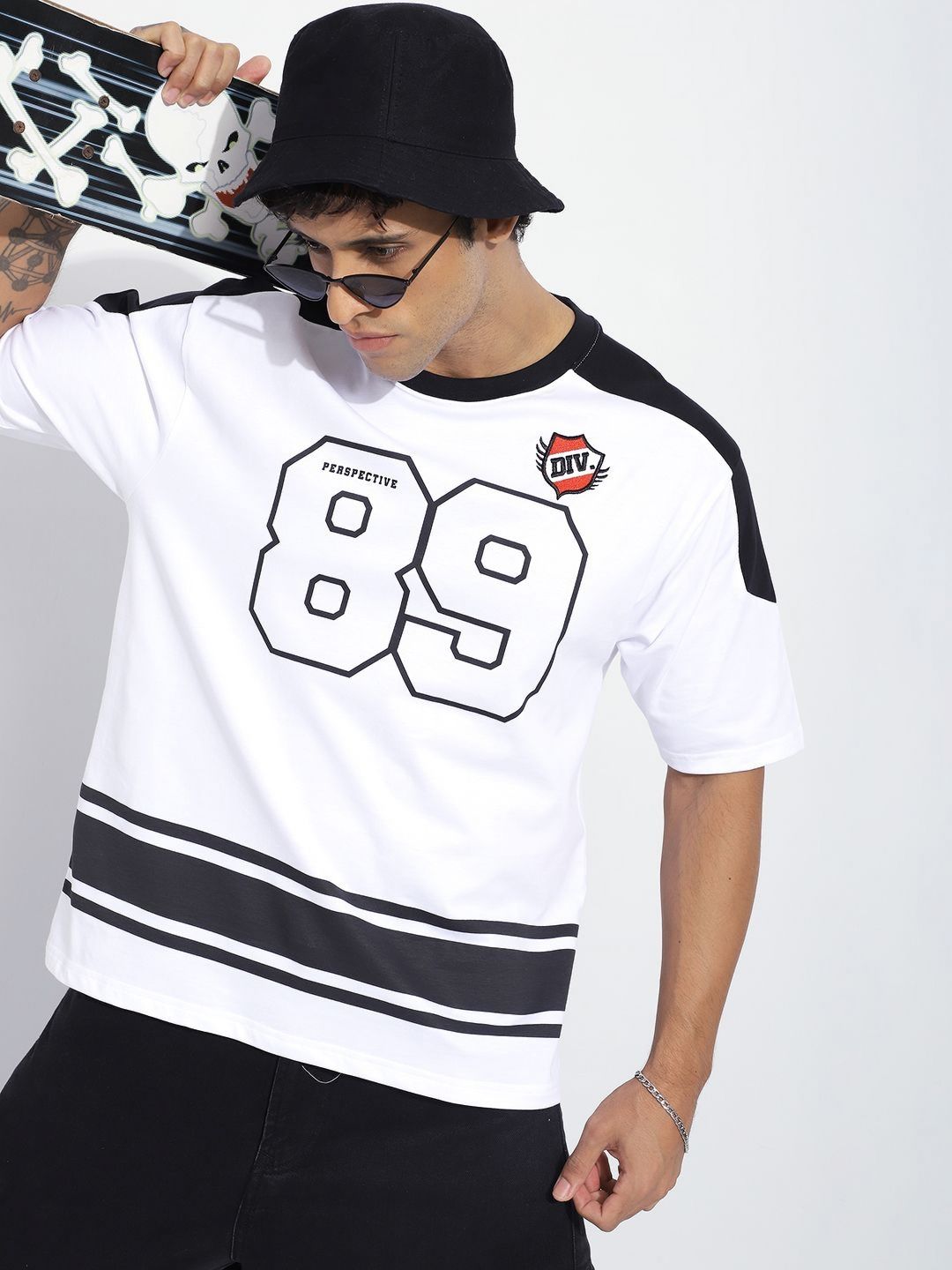 Difference of Opinion Men Typography Printed Round Neck Pure Cotton Oversized T-shirt-picture-15