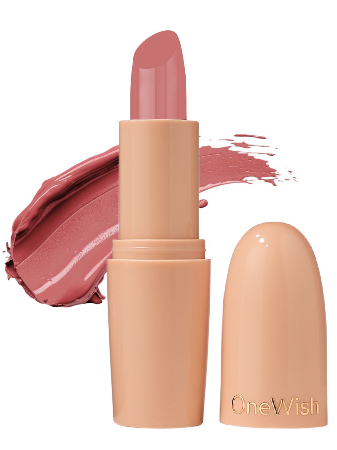 One Wish Creamy Matte Lipstick With Shea Butter - Barely There 12-picture-13