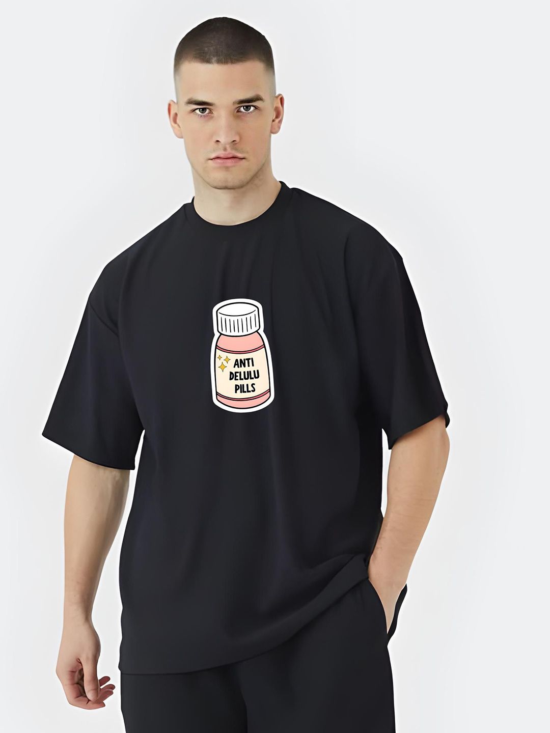 Stitchmeashirt Men Printed Drop-Shoulder Sleeves Activchill T-shirt-picture-37