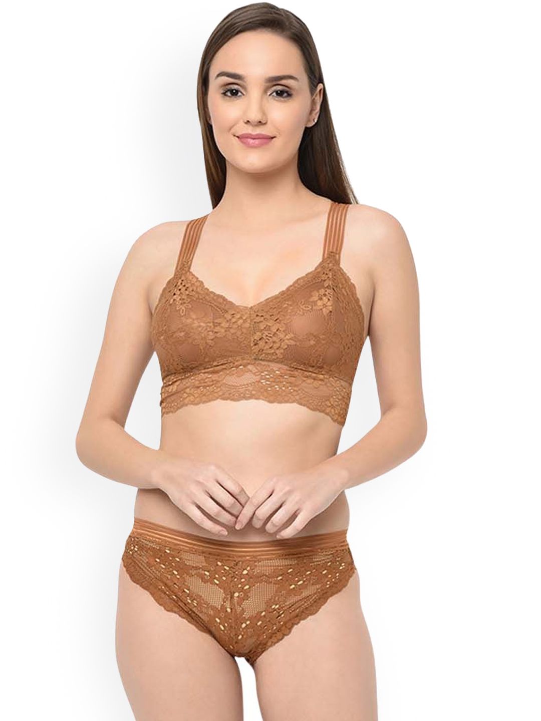 Da Intimo Women Self-Designed Lightly Padded Lingerie Set-picture-16