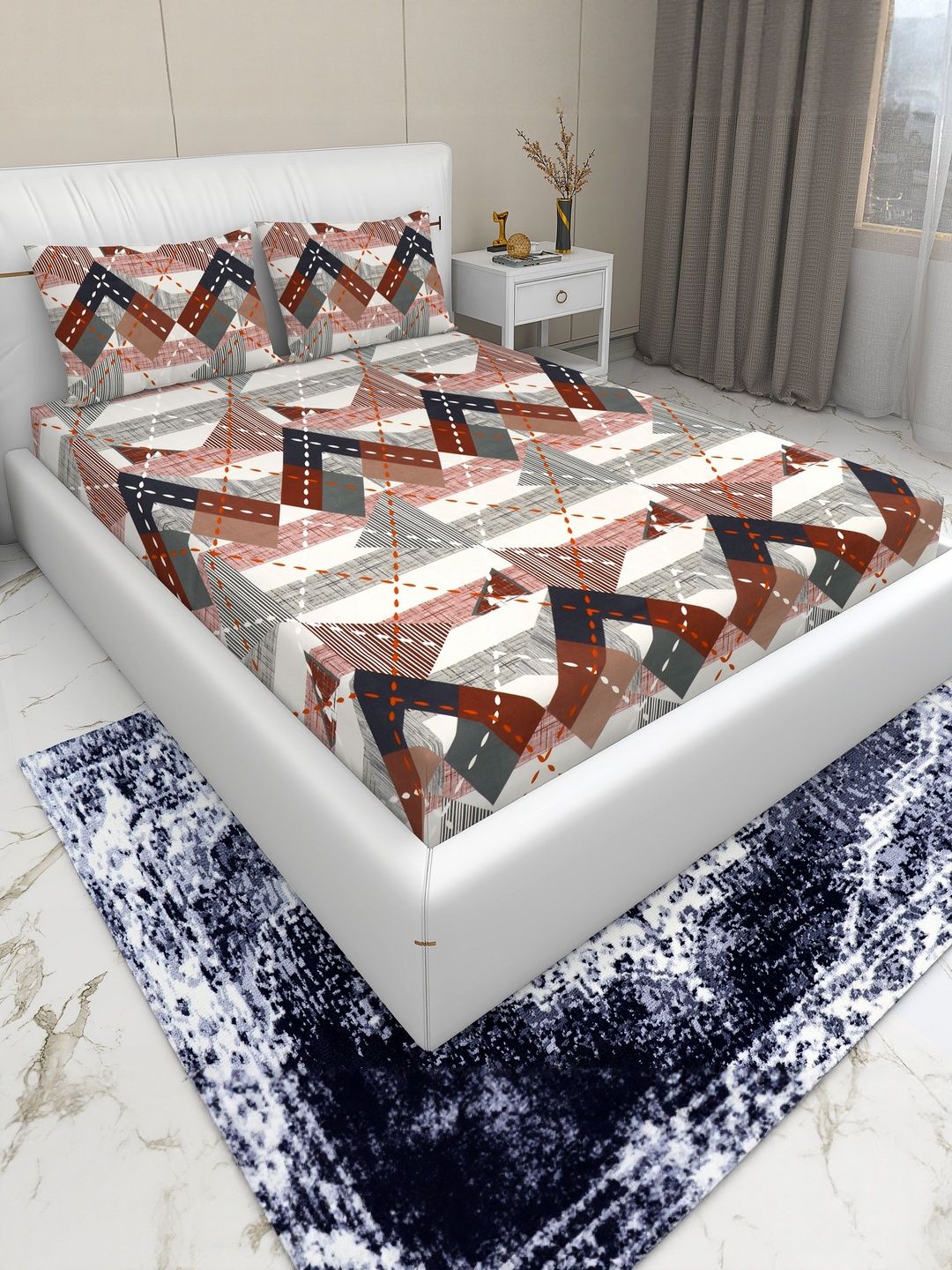 DREAM LIVING 144 TC Microfiber Queen Bedsheets-image-8