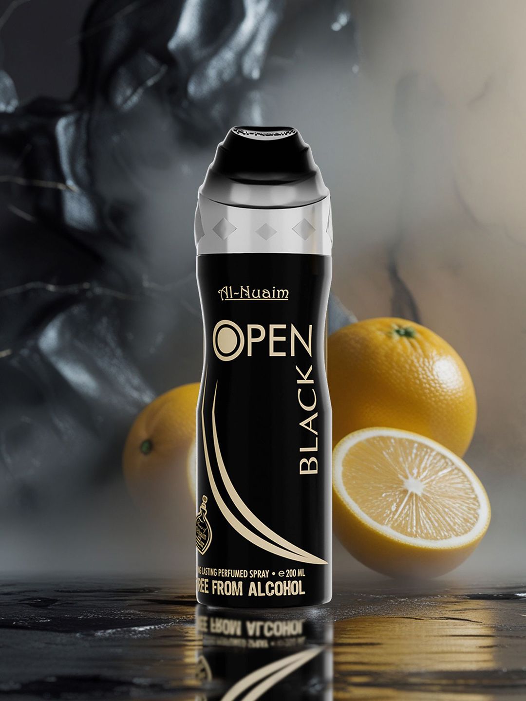 Al-Nuaim Set Of 4 Open Black Alcohol Free Deodorant - 200 ml Each-picture-28