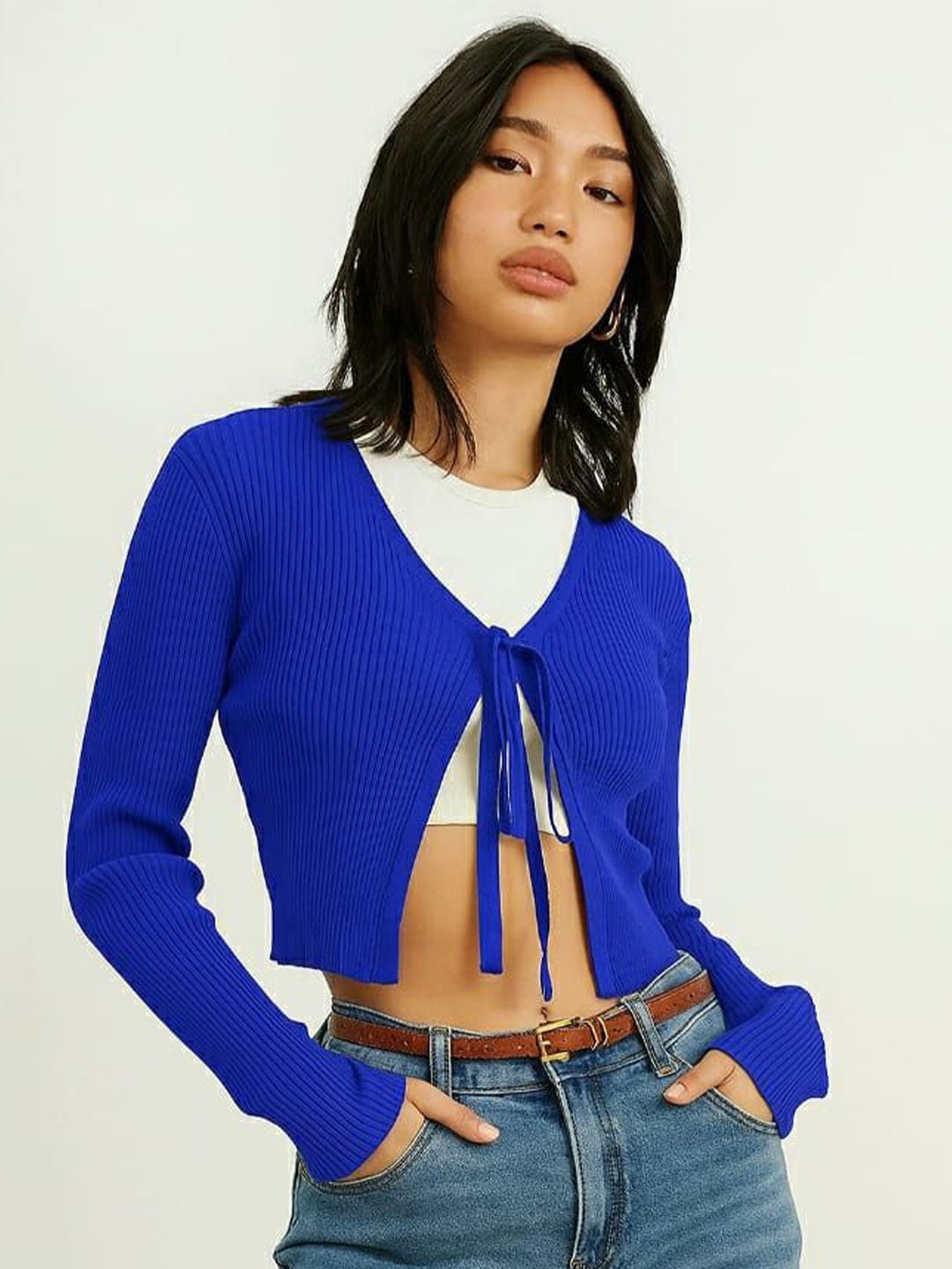 TRENDY ERA Women Tie-Up Shrug-picture-17