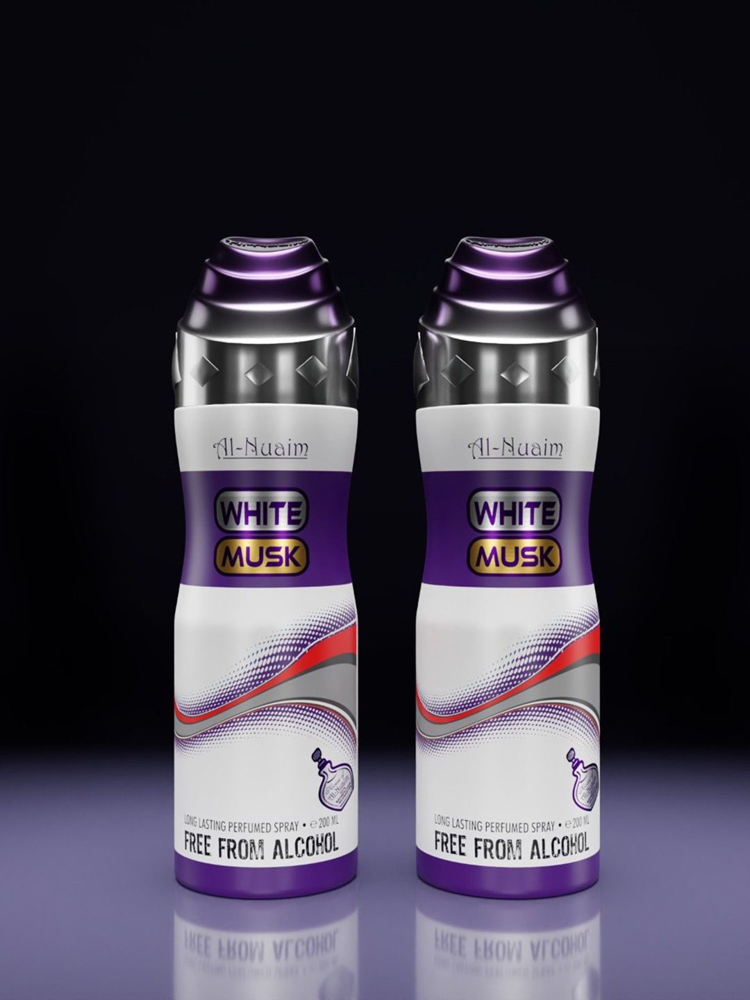 Al-Nuaim Set Of 2 White Musk Alcohol Free Perfumed Spray - 200 ml Each-picture-31