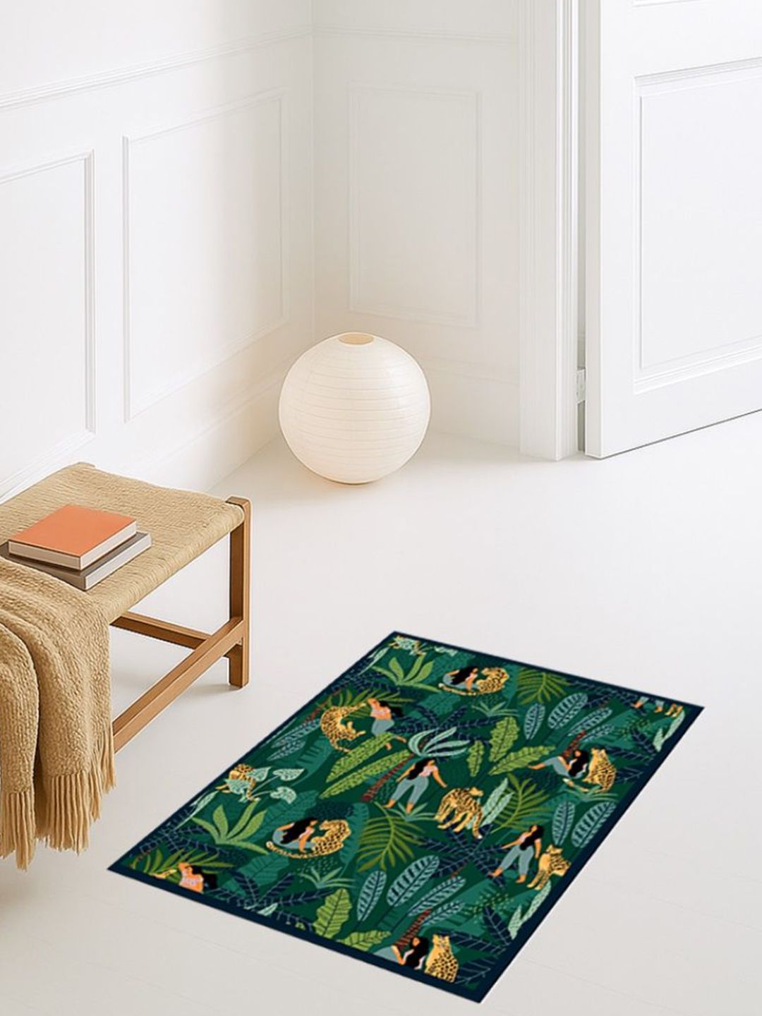 THE ARTMENT Women Green Large Paradise Bloom Diatomaceous Earth Bath Mat-picture-28