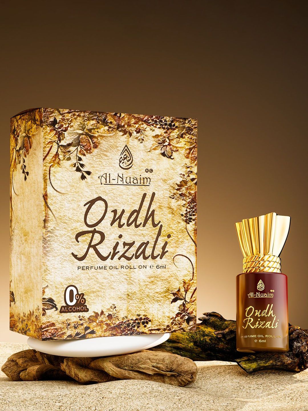Al-Nuaim Oudh Rizali Long Lasting Attar Roll On - 6 ml-picture-50
