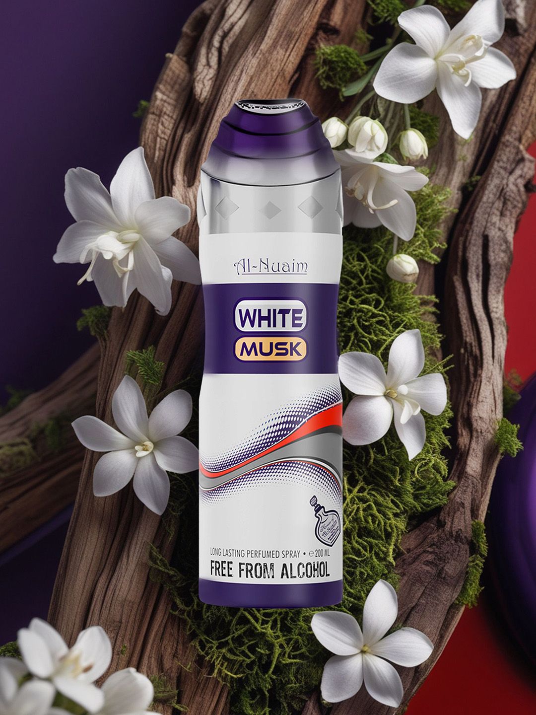 Al-Nuaim Set of 2 White Musk Long Lasting Alcohol Free Deodorant - 200 ml each-picture-20