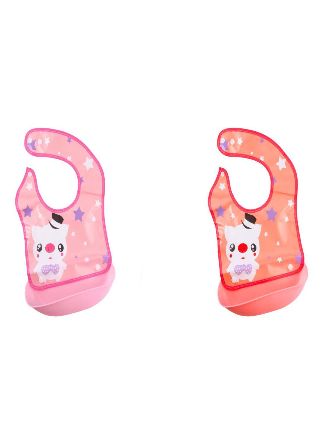 Bubblino Kids Pack Of 3 Printed Silicone Bibs-picture-24