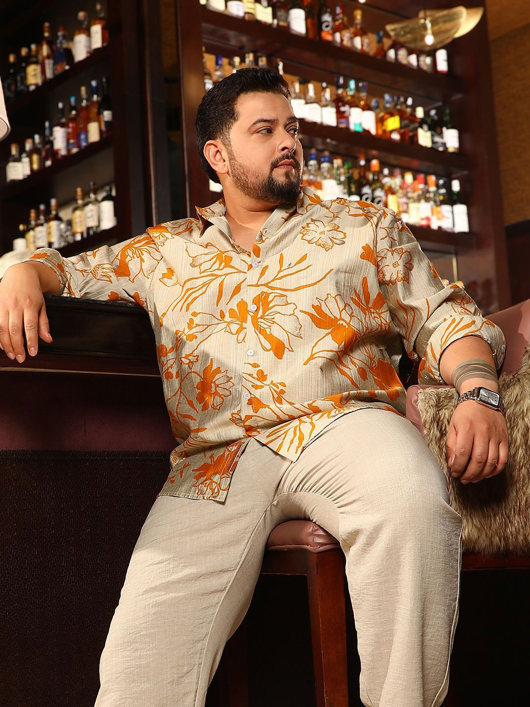 Instafab Plus Men Comfort Printed Casual Shirt-picture-20