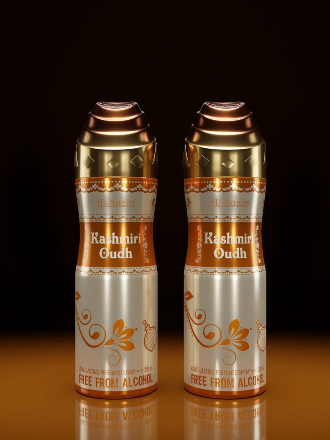 Al-Nuaim Men Set of 2 Kashmiri Oudh Long Lasting Alcohol Free Deodorant - 200 ml each-picture-46