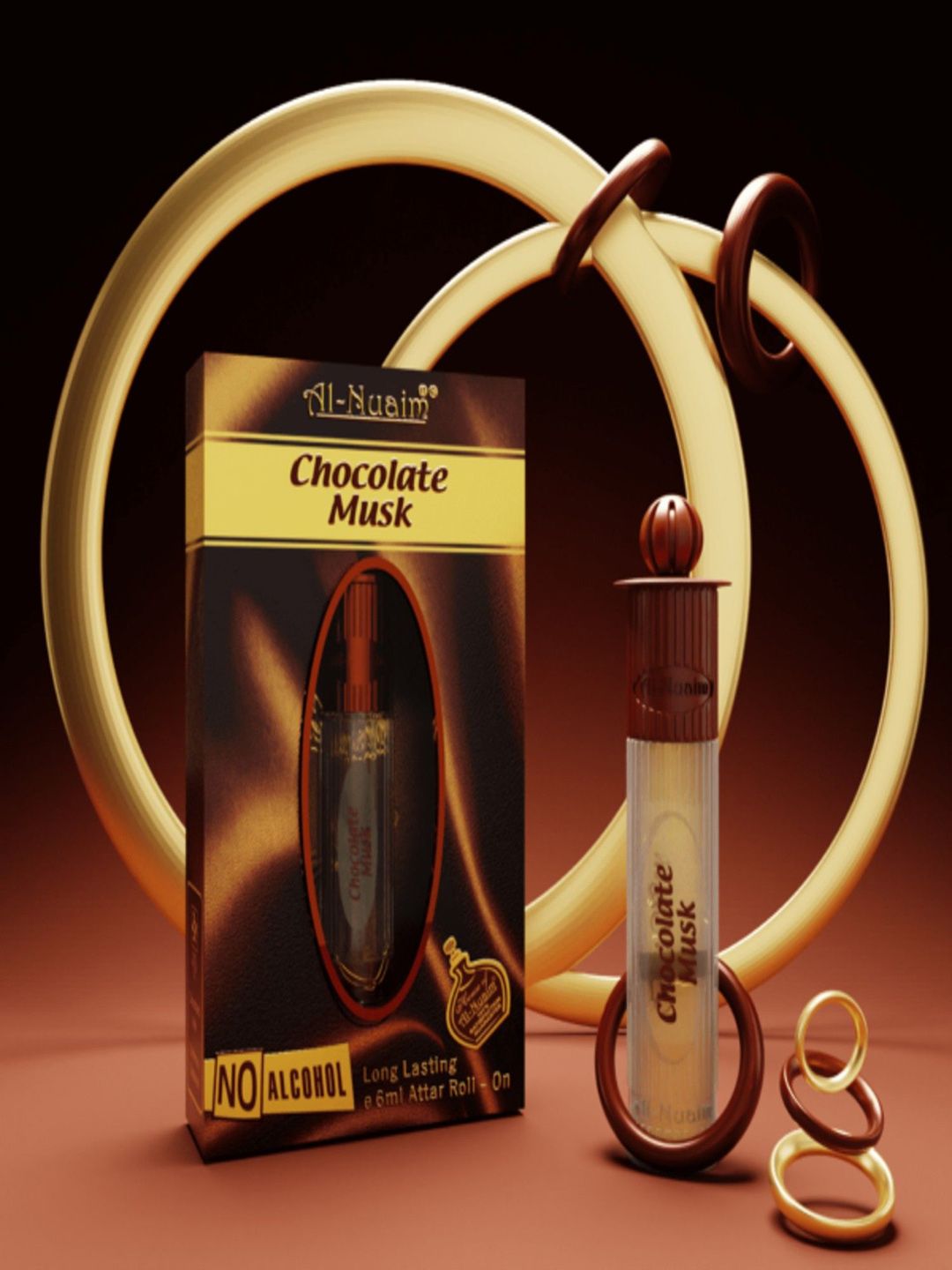 Al-Nuaim Set Of 2 Chocolate Musk Long Lasting Attar - 6 ml Each-picture-17