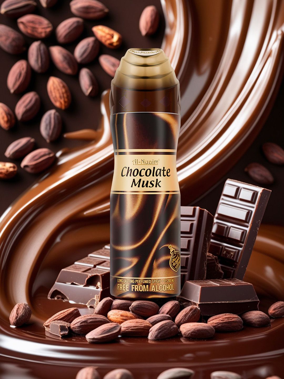 Al-Nuaim Set Of 2 Chocolate Musk Alcohol Free Deodorant- 200 ml Each-picture-31