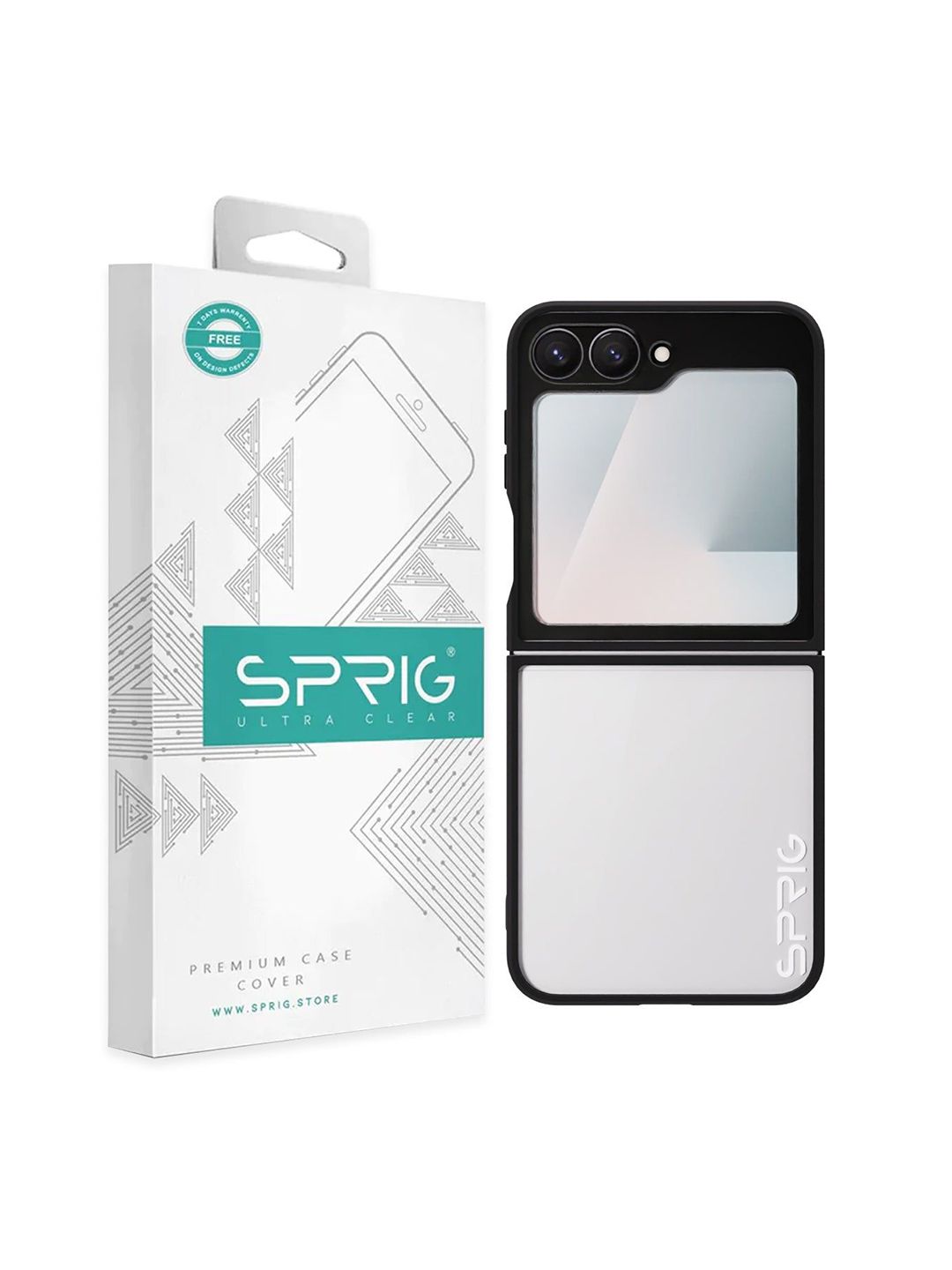 SPRIG Samsung Galaxy Z Flip 7 FE Matte Black Transparent Back Cover-picture-13