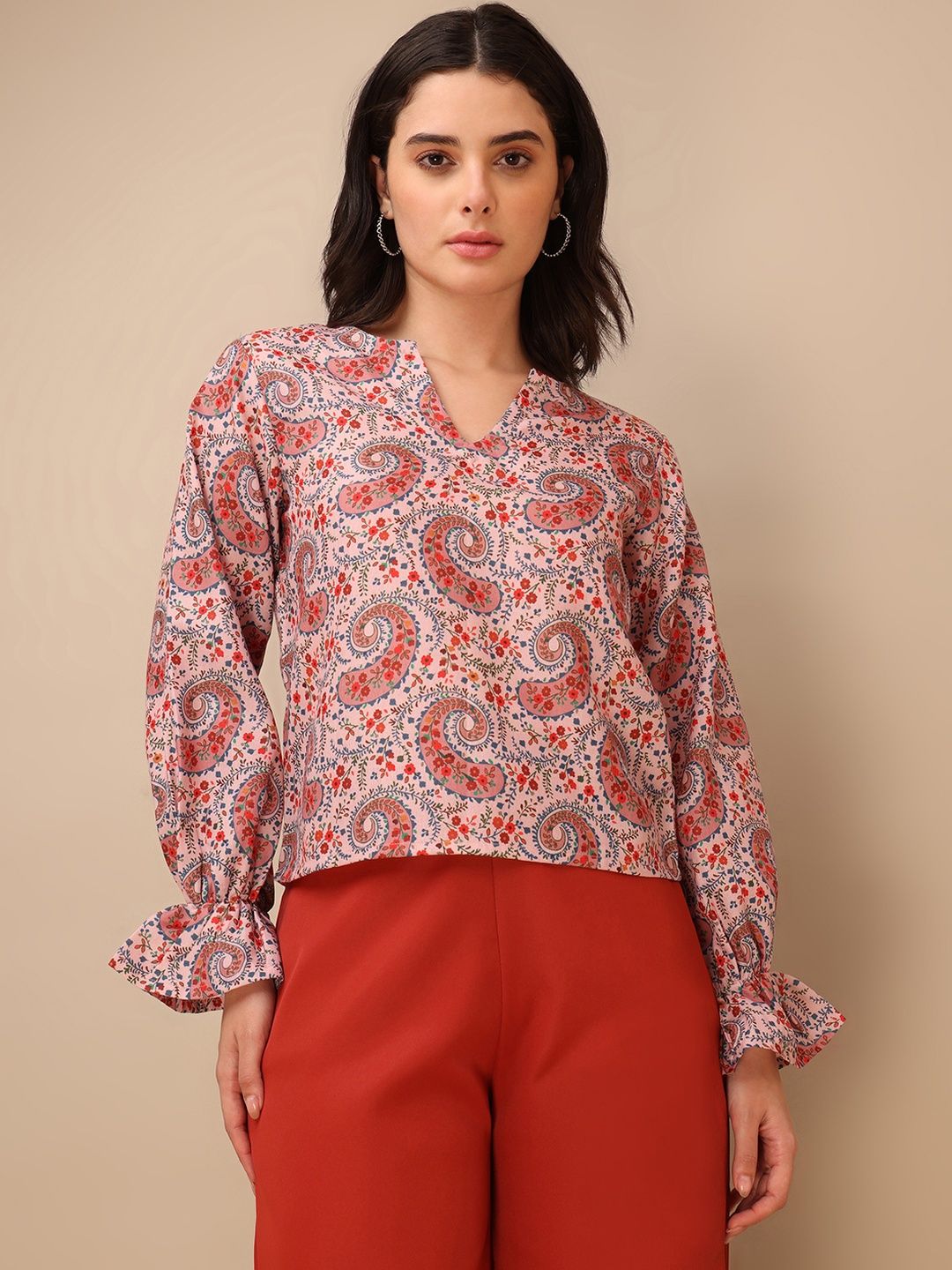 MILOST Women Paisley Print Long Sleeves Top-picture-15