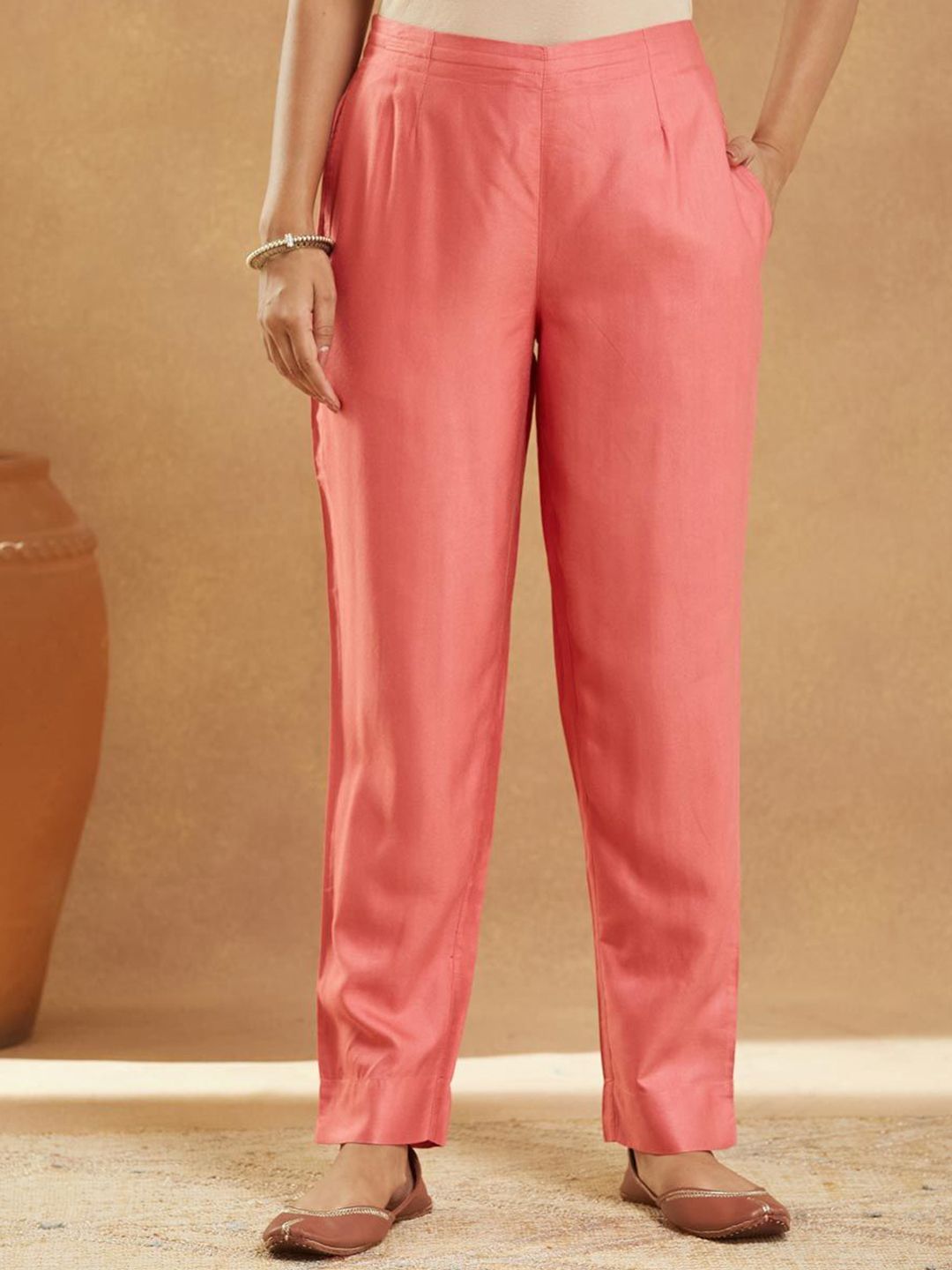 Fabindia Women Pleated Trousers-picture-35