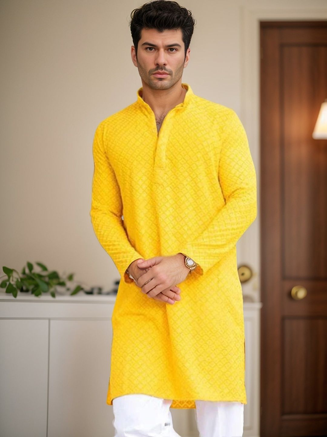 Moda Rapido Men Blended Straight Kurtas-picture-22