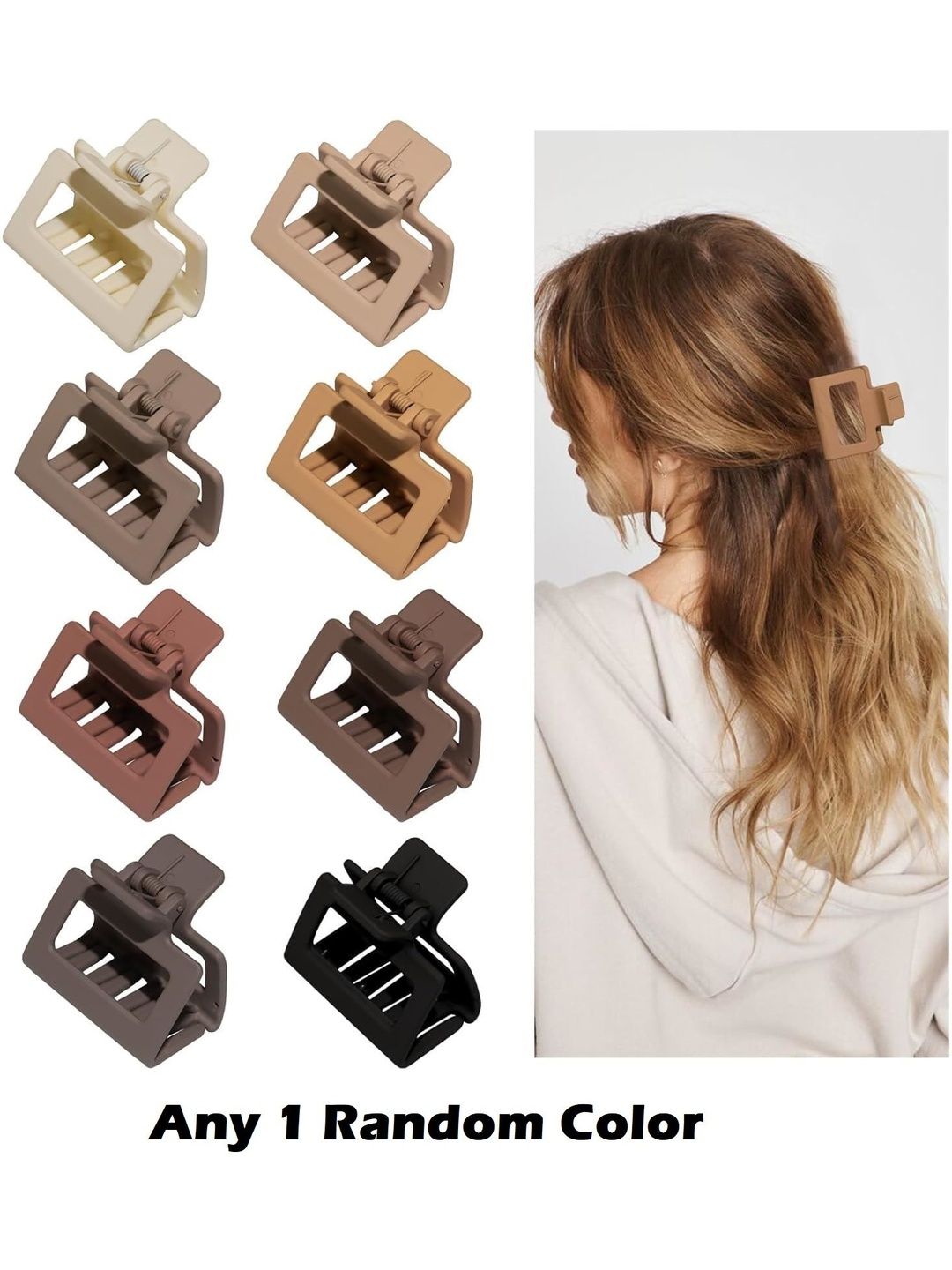 DIVASTRI Women Geometric Rectangular Hair Claw Clip-image-14